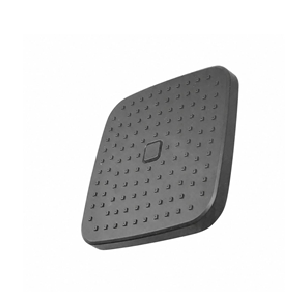 0.2-Regadera ABS De Boton 9  Negro Mate
